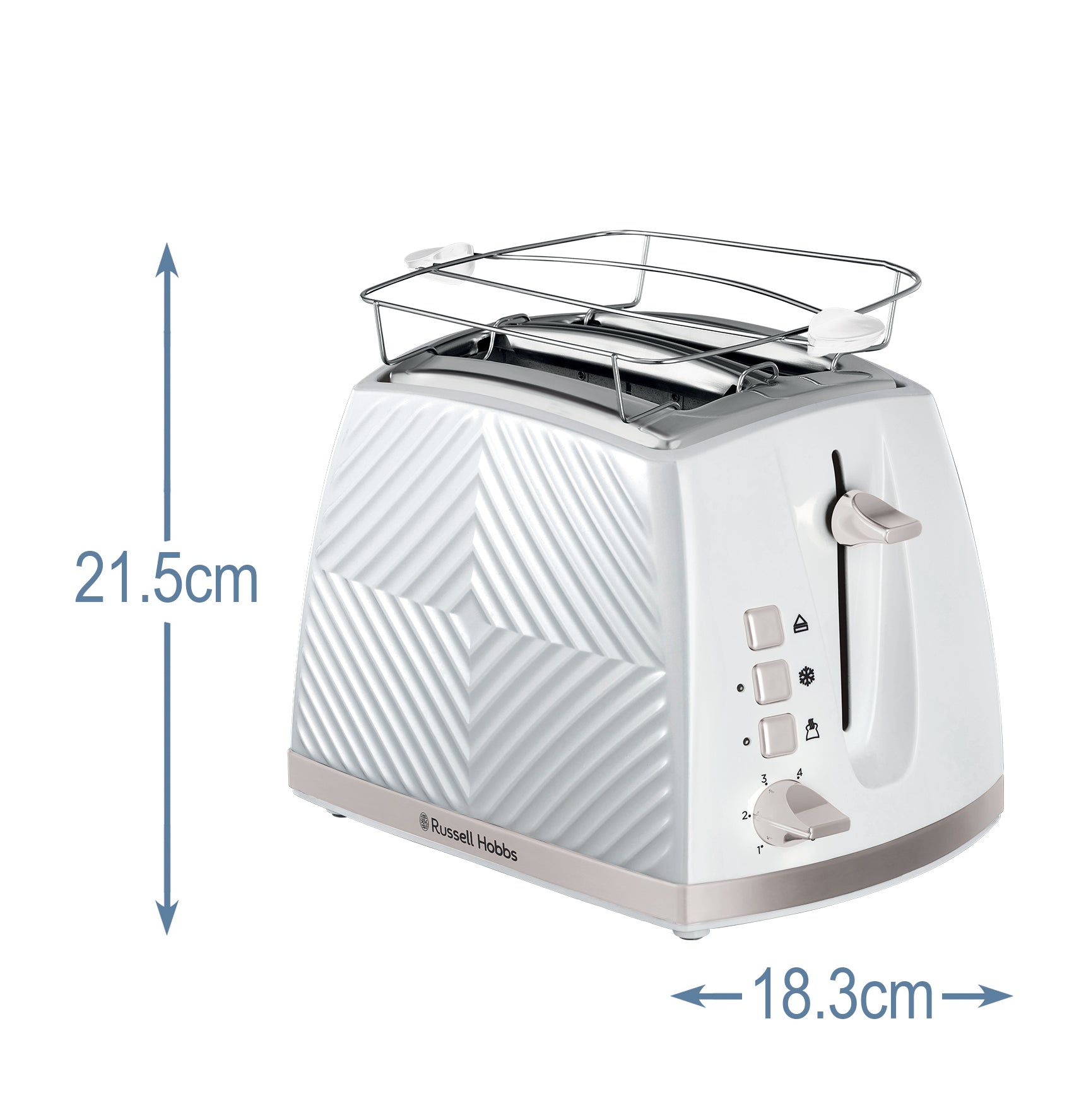 Groove 2S toaster - hvid